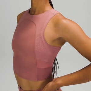Lululemon Nulu and Mesh Yoga Tank Top Spiced Chai